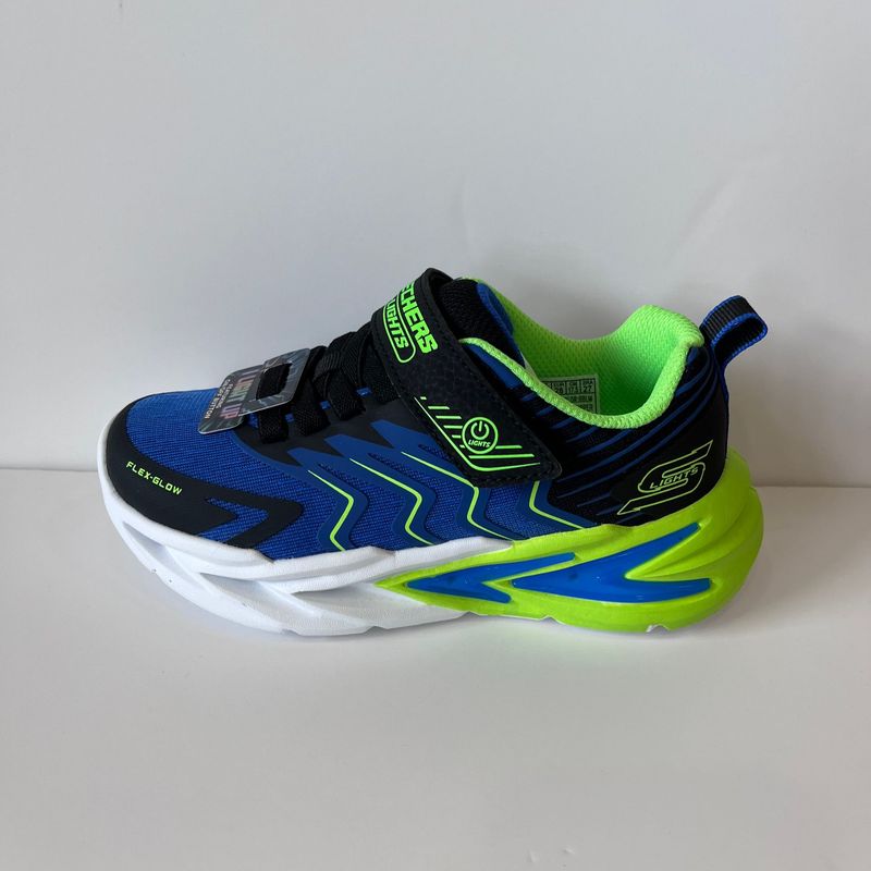 400141LC Bleu/Vert Skechers