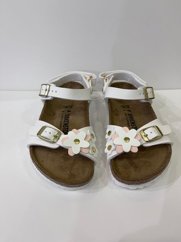 Rio Plain Blanc/Fleurs Birkenstock