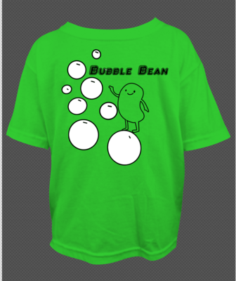 bubble bean t-shirts