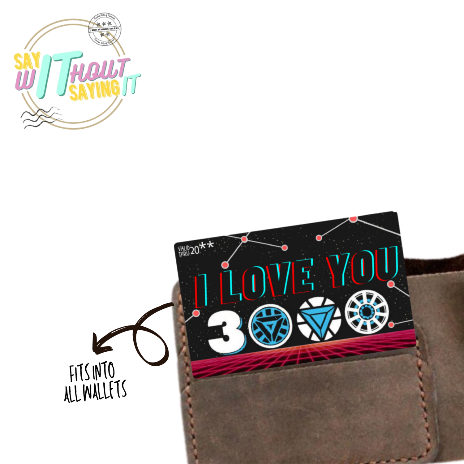 I Love You 3000 Wallet Card