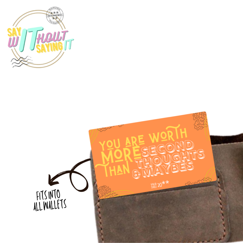 More Than Second Thoughts and Maybes Wallet Card