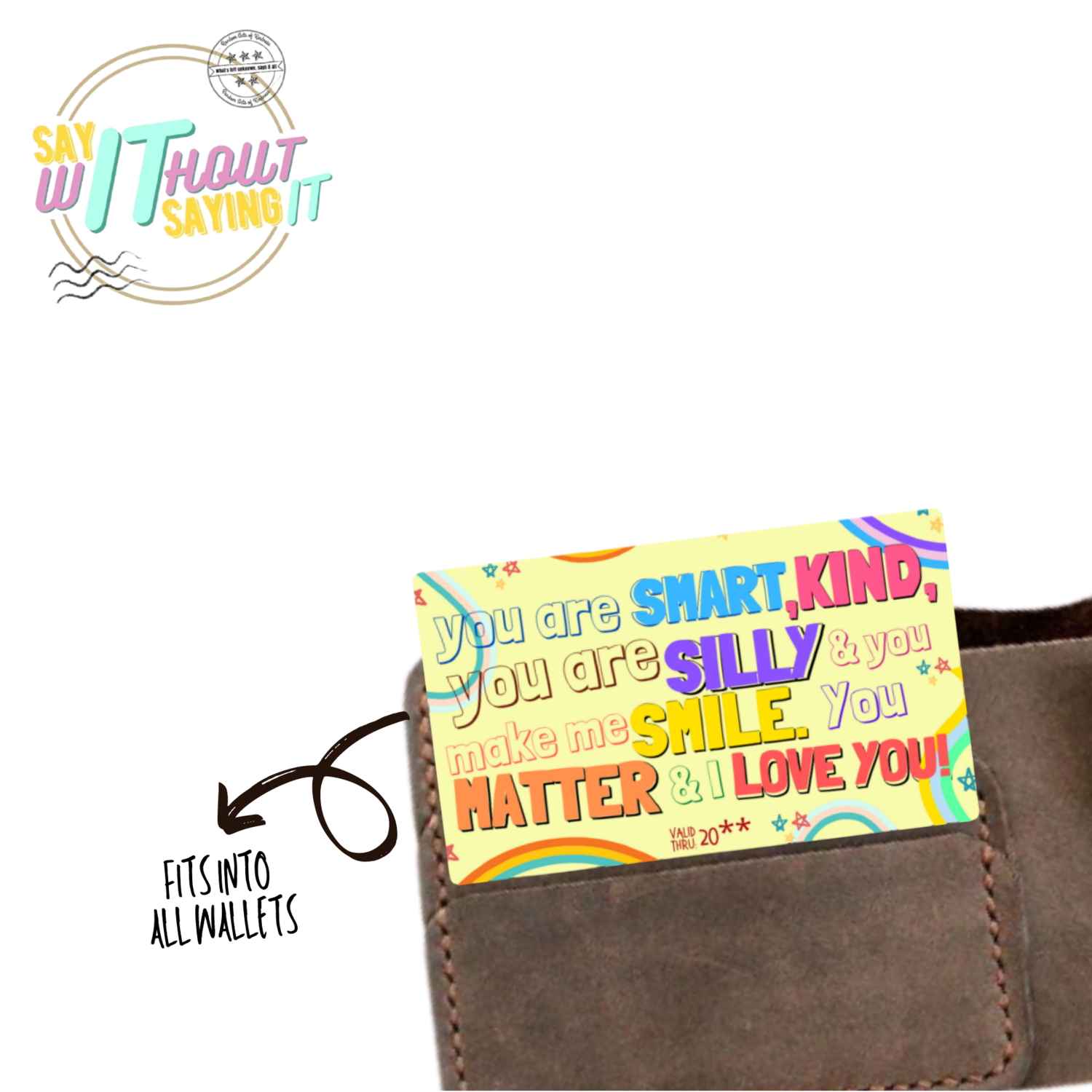 I Love You Baby Wallet Card