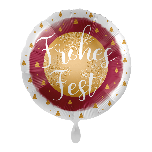 Frohe Fest - Rot-Gold - Nostalgie