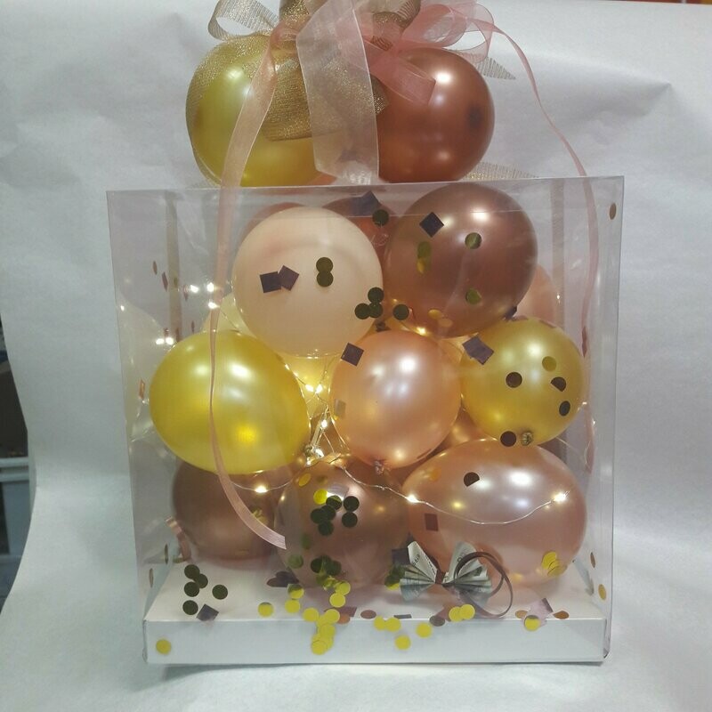 Klarsichtbox Groß mit Ballons Klarsichtbox Groß mit Ballons