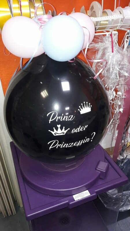 Gender Ballon Prinz oder Prinzessin - Luftgefüllt - lange Haltbar Gender Ballon Prinz oder Prinzessin - Luftgefüllt - lange Haltbar