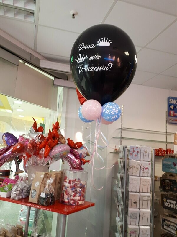 Gender Ballon Prinz oder Prinzessin - Heliumballon - fliegt ca- 12 Stunden Gender Ballon Prinz oder Prinzessin - Heliumballon - fliegt ca- 12 Stunden