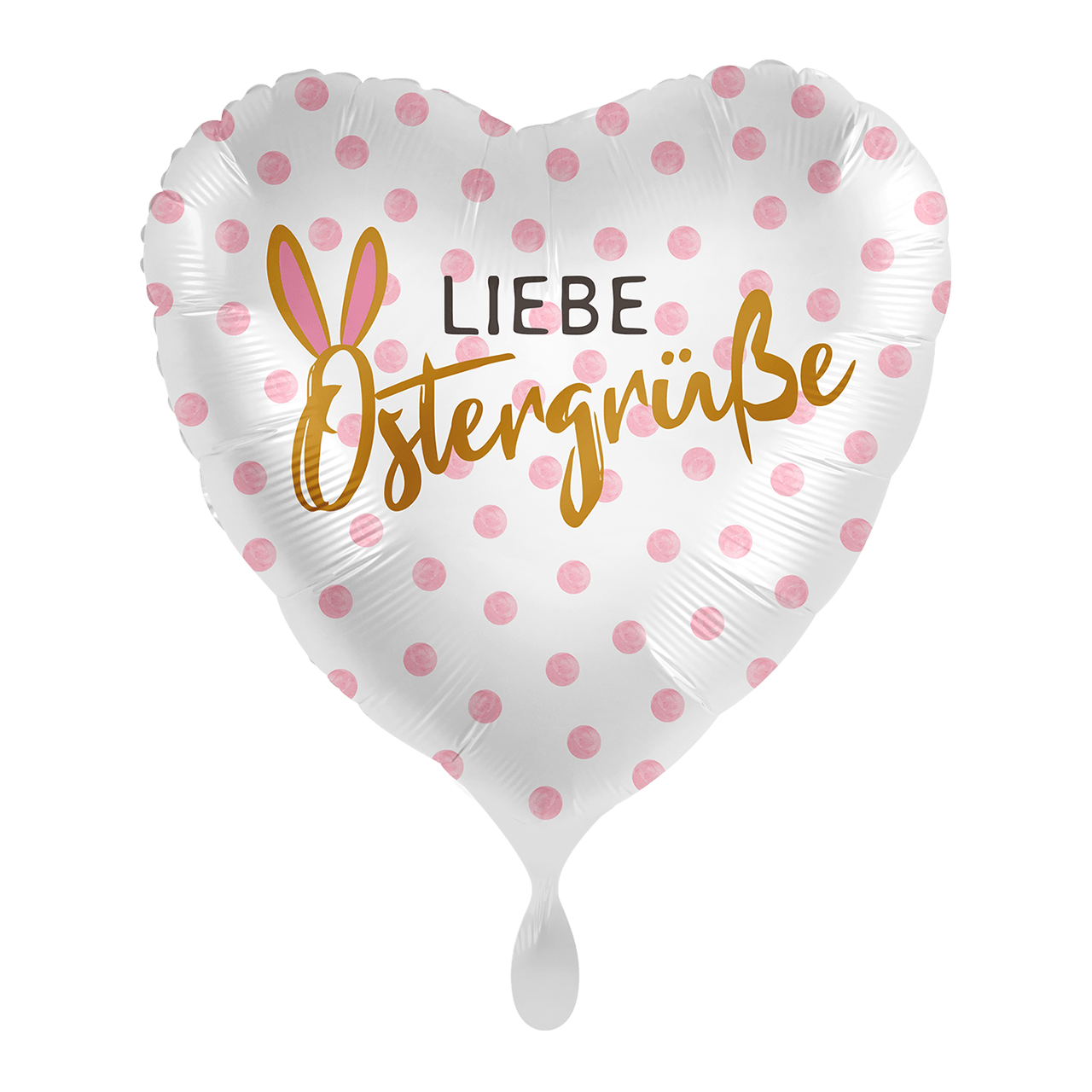 Folienballons 45 cm Liebe Ostergrüße rose