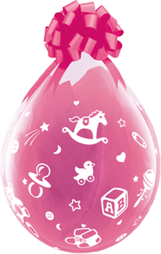 Verpackungsballon Babymotiv Verpackungsballon Babymotiv