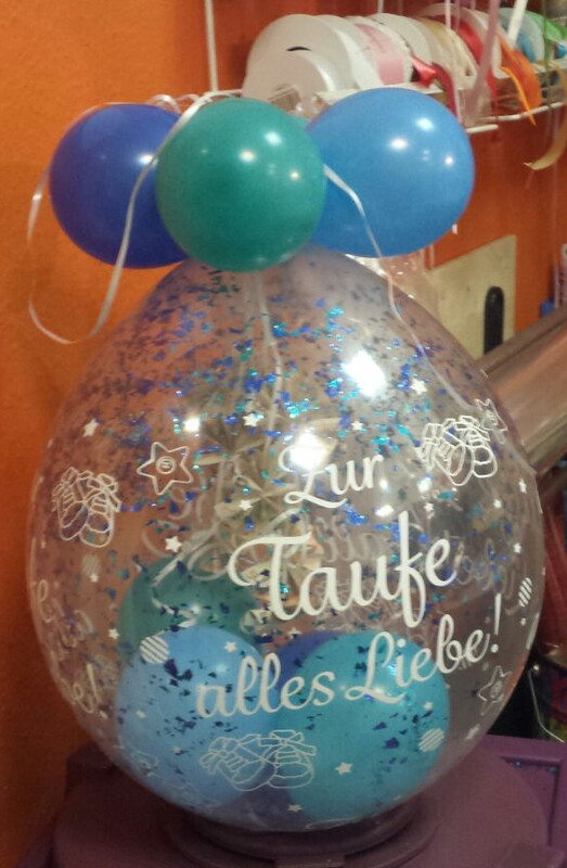 Verpackungsballon Zur Taufe Verpackungsballon Zur Taufe