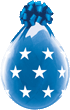 Verpackungsballon Sterne