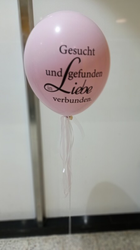 Tischdeko Tischdeko "Gesucht und gefunden in Liebe verbunden "