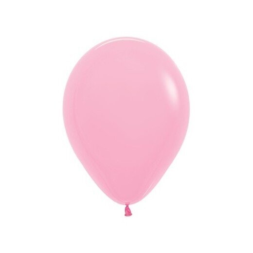 Ballonstrauß 7 Latexballons am Gewicht, Farbe: Rosa - weiß