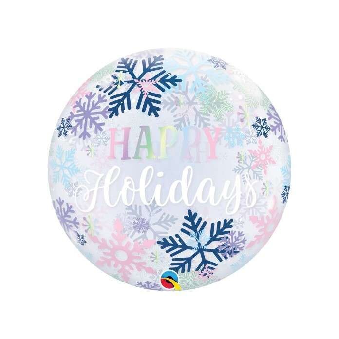 Dekobubble Happy Holidays Schneeflocken