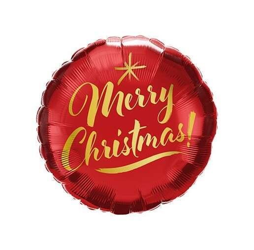 Merry Christmas klassisch rot-Gold