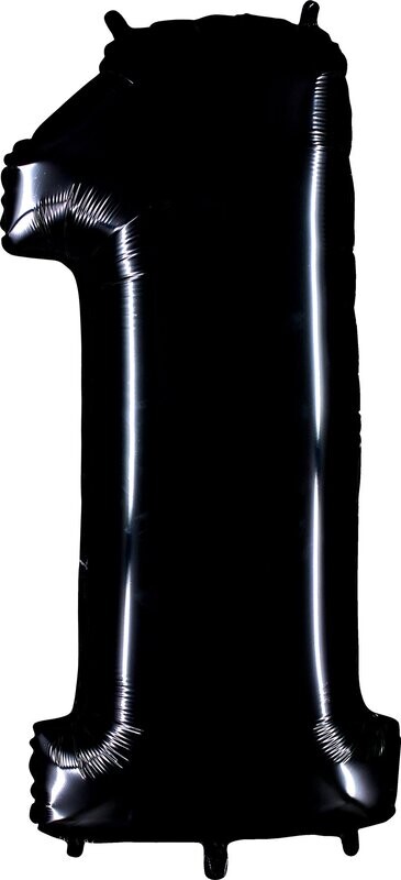 Ballon Zahl 66 cm Schwarz Ballon Zahl 66 cm Schwarz