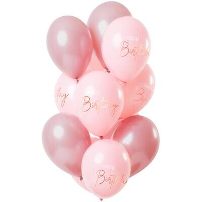 12 Xl Latexballons 33 cm in tollen Farbmischungen 1.