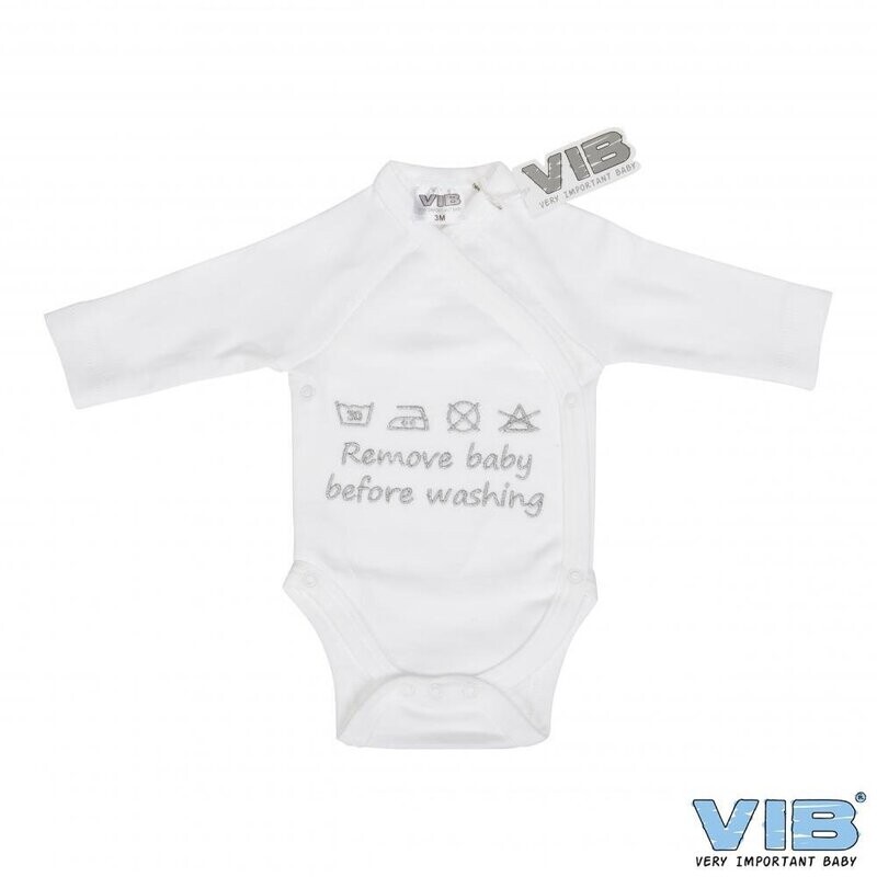 Body mit langen Armen - Remove Baby before washing- 0- 3 Monate Body mit langen Armen - Remove Baby before washing- 0- 3 Monate