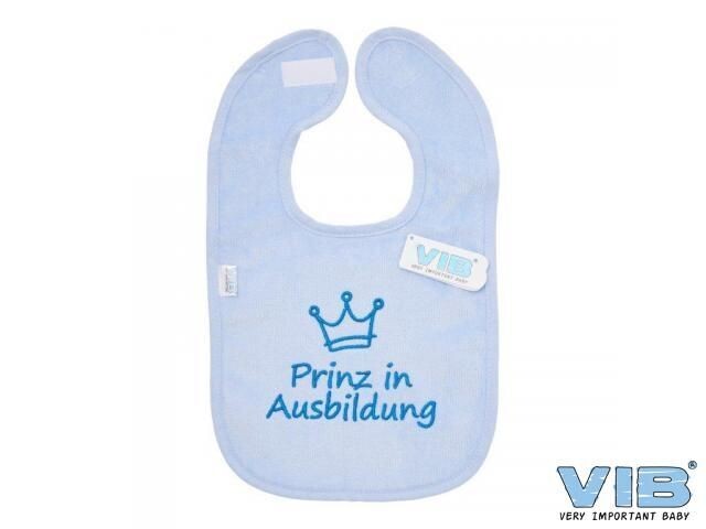 Lätzchen hellblau Lätzchen hellblau " Prinz in Ausbildung- Krone"