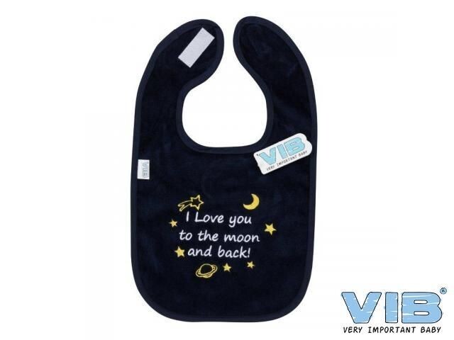 Lätzchen Nachtblau - I love you to the moon and back Lätzchen Nachtblau - I love you to the moon and back