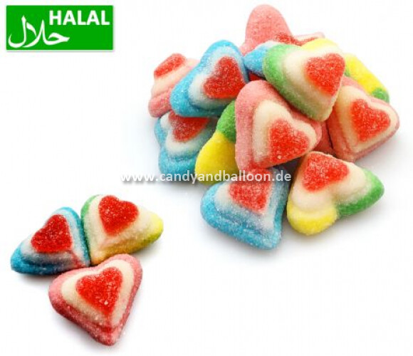 Gezuckerte Tri - Coloure Hearts - Bunt