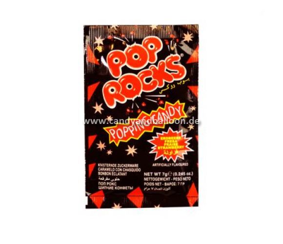 Pop Rocks Strawberry 7 g - VE 1 Tüte Pop Rocks Strawberry 7 g - VE 1 Tüte