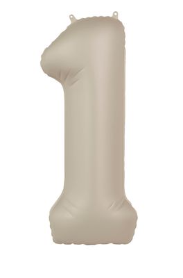 Ballon Zahl 86 cm inkl. Helium Satin-Cremeweiss - Trend Ballon Zahl 86 cm inkl. Helium Satin-Cremeweiss - Trend