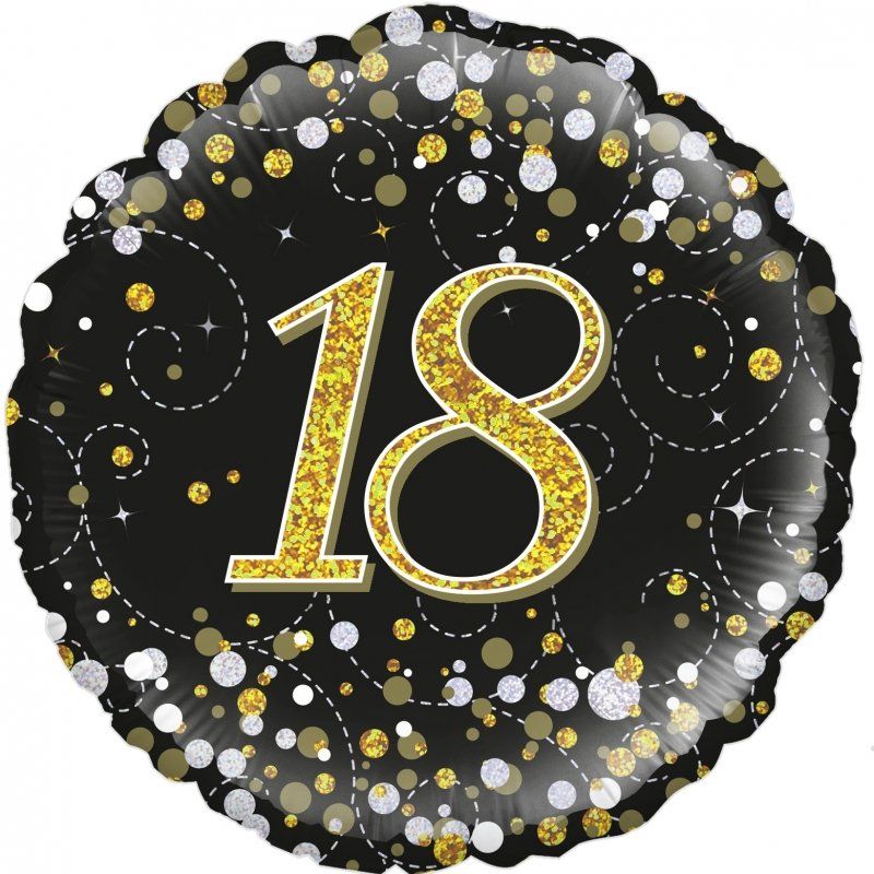 Folienballons 45 cm Zahl 18 Folienballons 45 cm Zahl 18