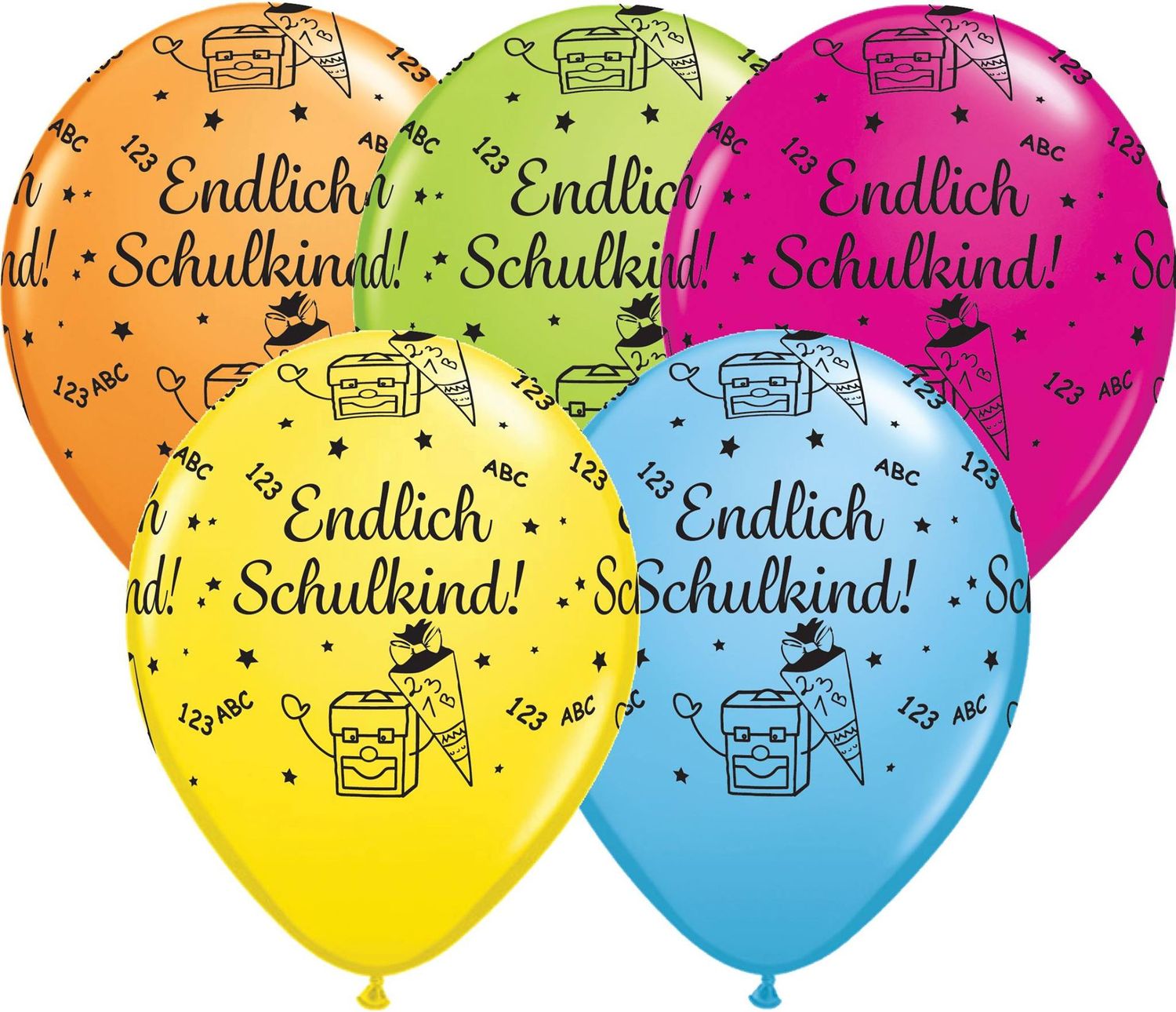 Latexballon "Endlich Schulkind"