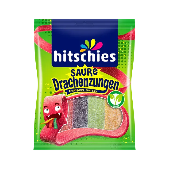 Saure Drachenzungen bunt 125 g - TikTok Trend 2023 Saure Drachenzungen bunt 125 g - TikTok Trend 2023