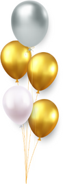 Ballonbouquet: 6 Latexballons am Gewicht Ballonbouquet: 6 Latexballons am Gewicht