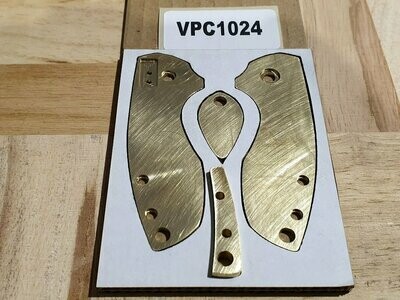 HH Pilar Scales in 2.5mm Mill finish Brass (Straight Edge) (Lot #VPC1024)