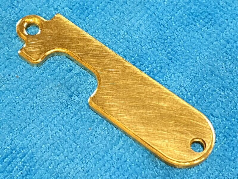 BF Bean Gen2 in 3mm in Brass (Configurable Finishes) (VPC Stock Item), Surface finish: Mill Finish