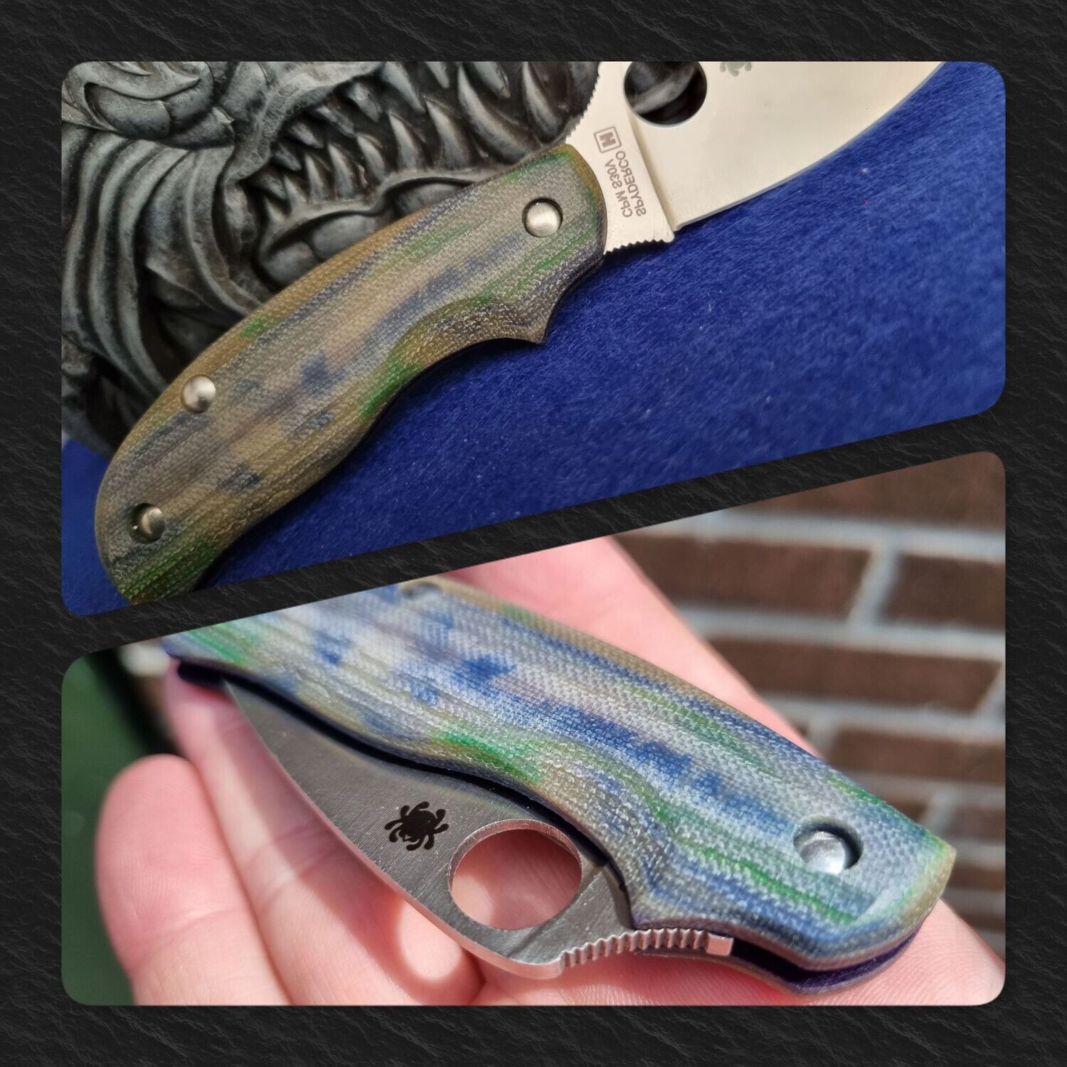 Urban V2 Ergo 5mm  Scales in (Cotton Candy Blueberry Jelly) Micarta