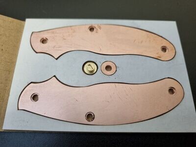 UKPK 3 pin Scales in 3mm Mill finish Copper