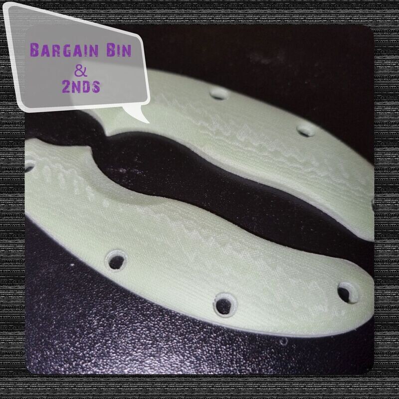 UKPK 4 Pin V2 Ergo 5mm Scales in Pale Jade Green Cotton Micarta (2nds)