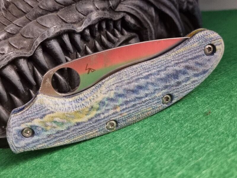 UKPK 4 Pin V2 Ergo 5mm Scales in (Cotton Candy Vincent) Micarta