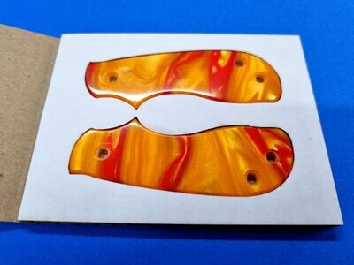 Squeak Scales in 3.1mm Kirinite (Orange Sunspot)