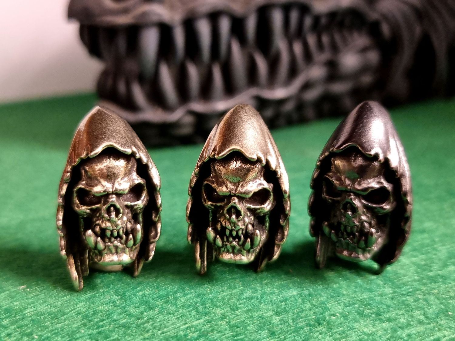 Ork Head Lanyard Beads