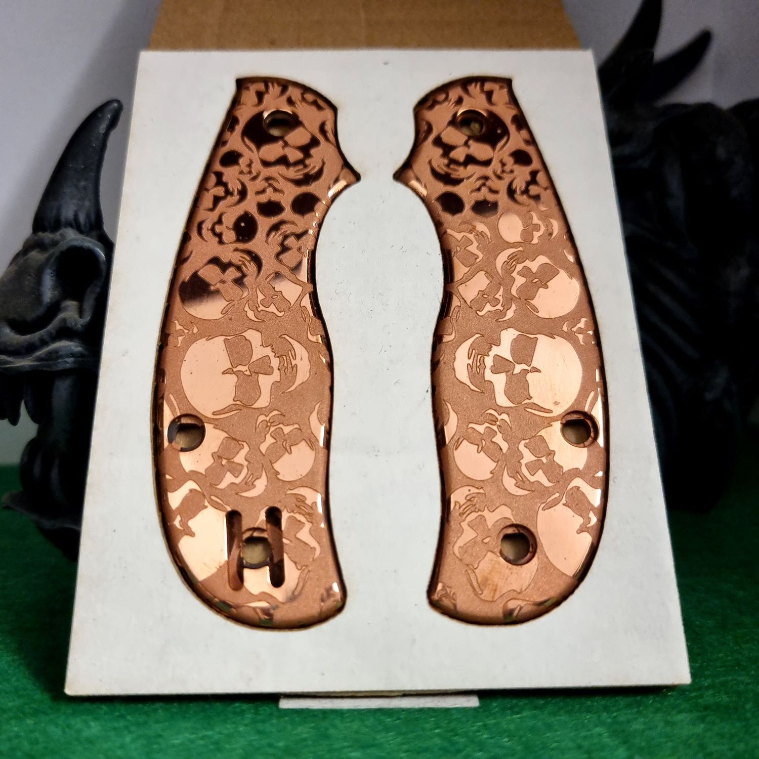 Urban Scales in 3mm Copper (Polished) Sculls pattern