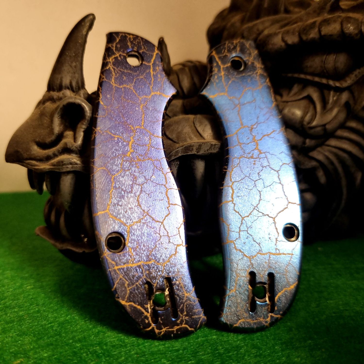 Urban Scales in 3mm Titanium (Anodised Crackled midnight Blue)