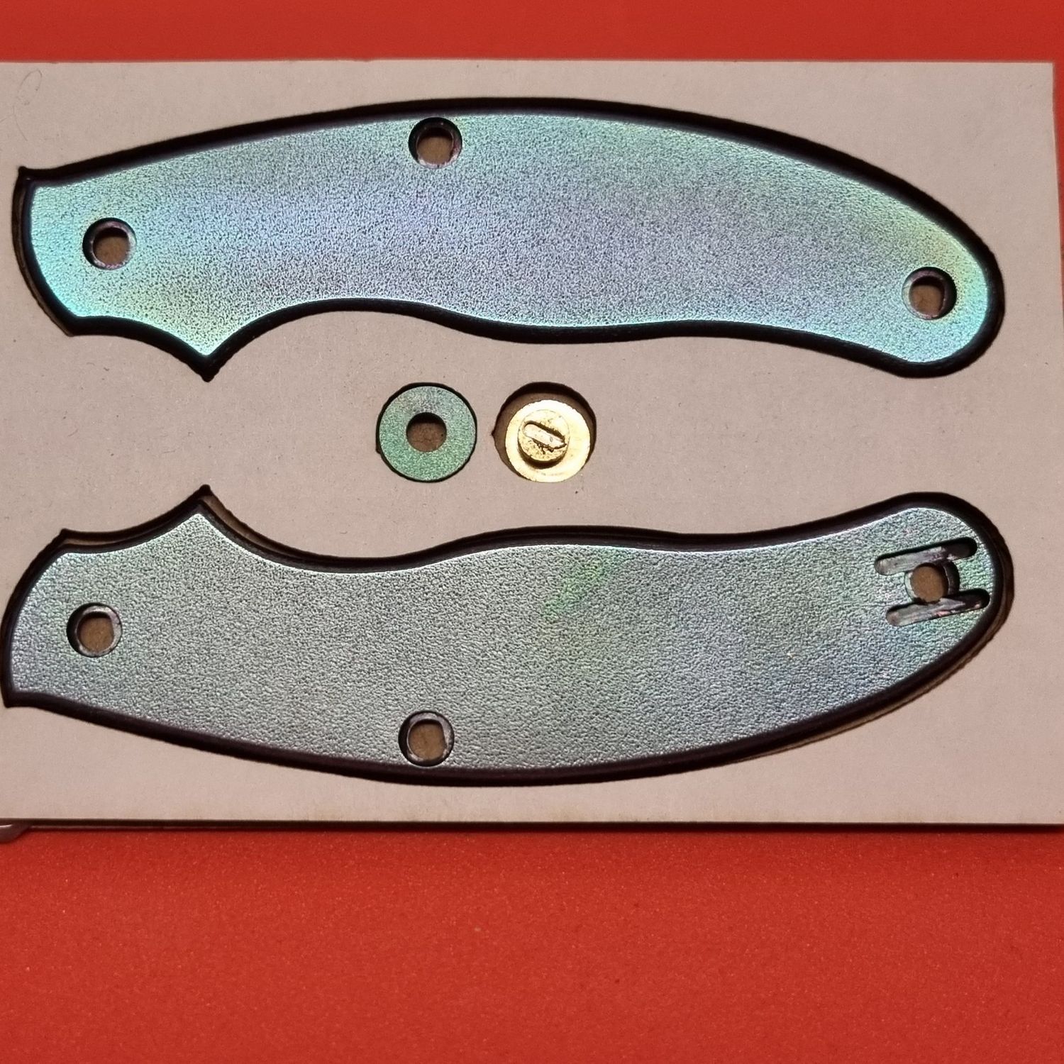 UKPK 3 pin Scales in 3mm Anodised Titanium