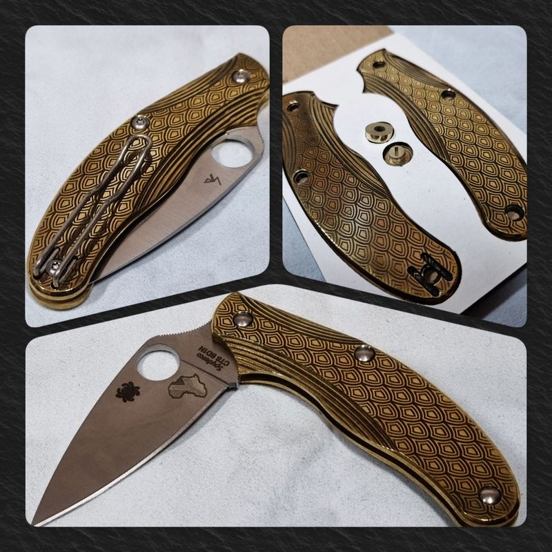 UKPK 3 pin Scales in 3mm Brass ( Dragonscale Lotus design )
