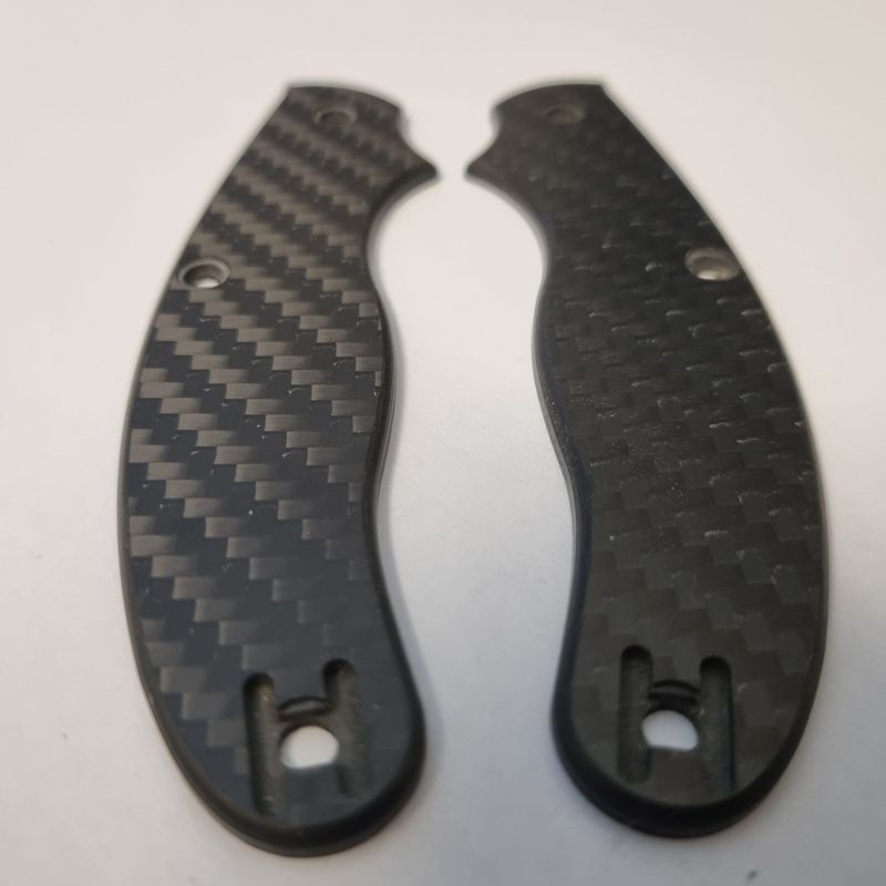 UKPK 3 pin Scales in 3mm Carbon Fibre Matt, Chamfered edge (VPC Stock Item)