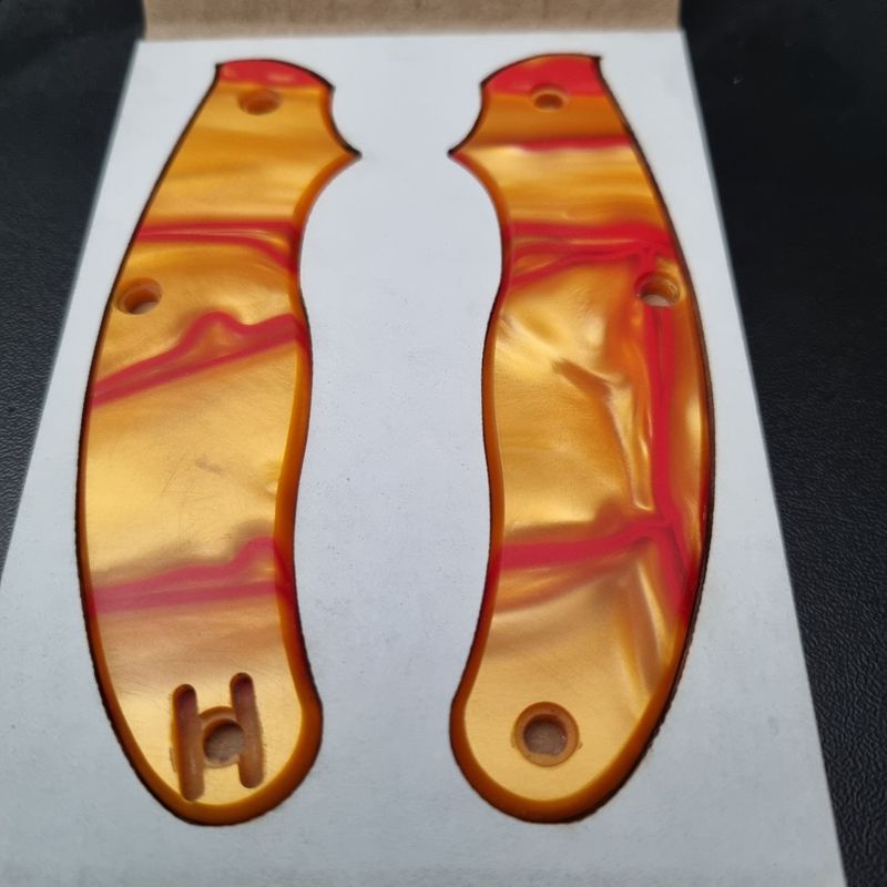 UKPK 3 pin Scales in 3.1mm Kirinite (Orange Sunspot) . (VPC Stock Item)