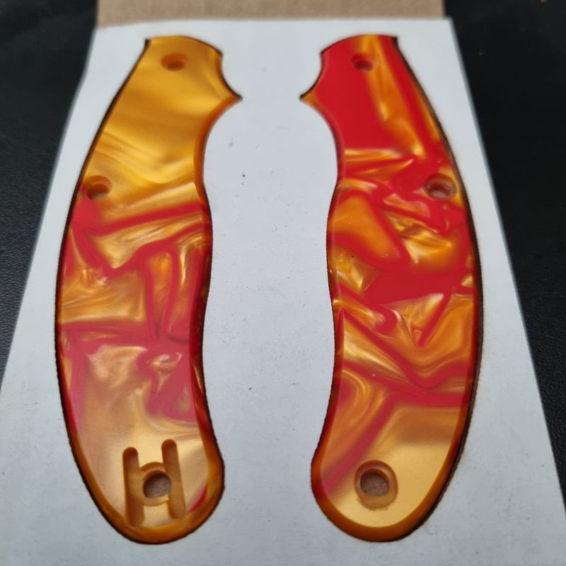UKPK 3 pin Scales in 3.1mm Kirinite (Orange Sunspot) . (VPC Stock Item)