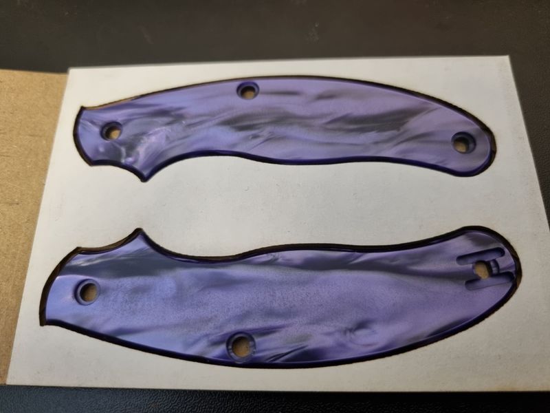 UKPK 3 pin Scales in 3.1mm Kirinite in Purple Haze, (VPC Stock Item)