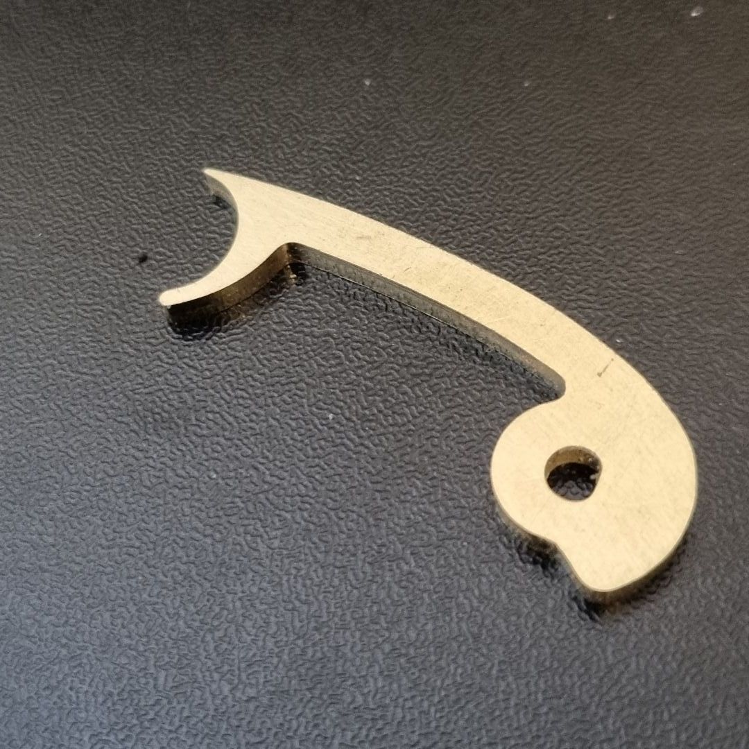 UKPK Flush Fit Back Spacer in Brass (Mill Finish)