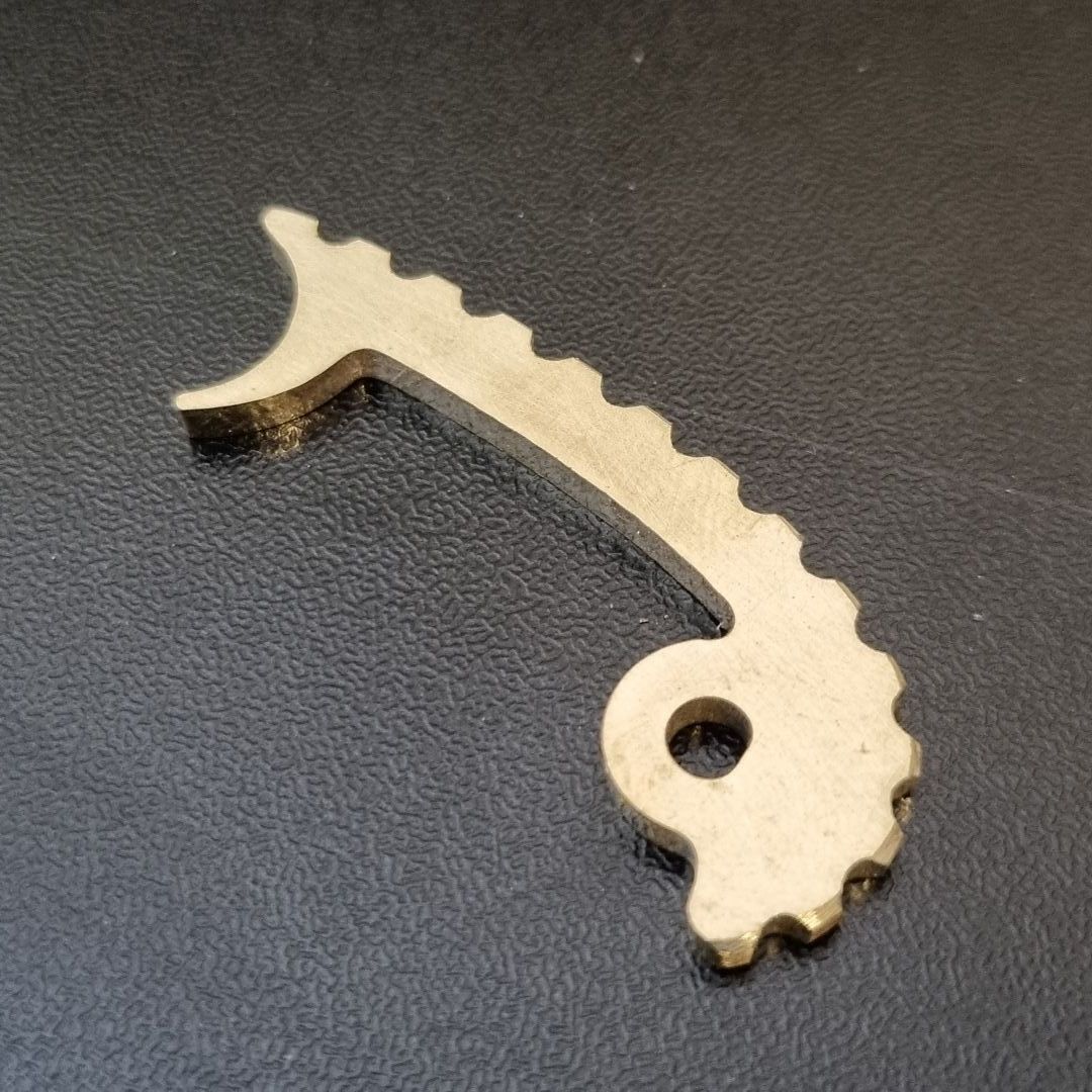 UKPK Castellated Back Spacer in Brass (Mill Finish)