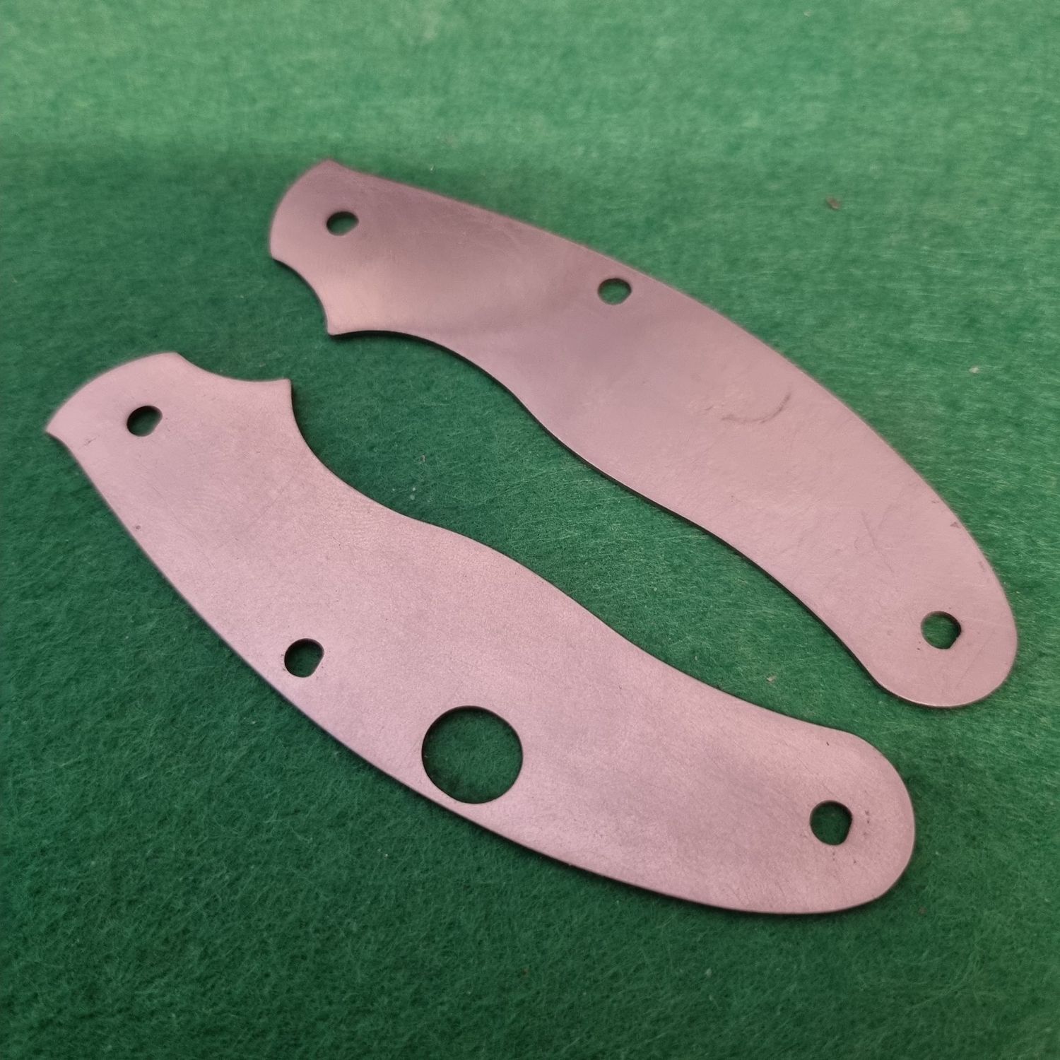 UKPK 3 Pin V2 Ergo and V2 Flat Liners in Titanium (Mill Finish)