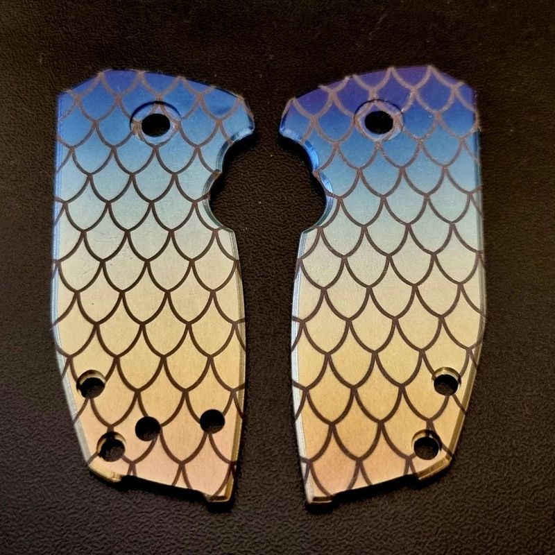 Squid Compact Scales in Dragon scale Anodised Titanium